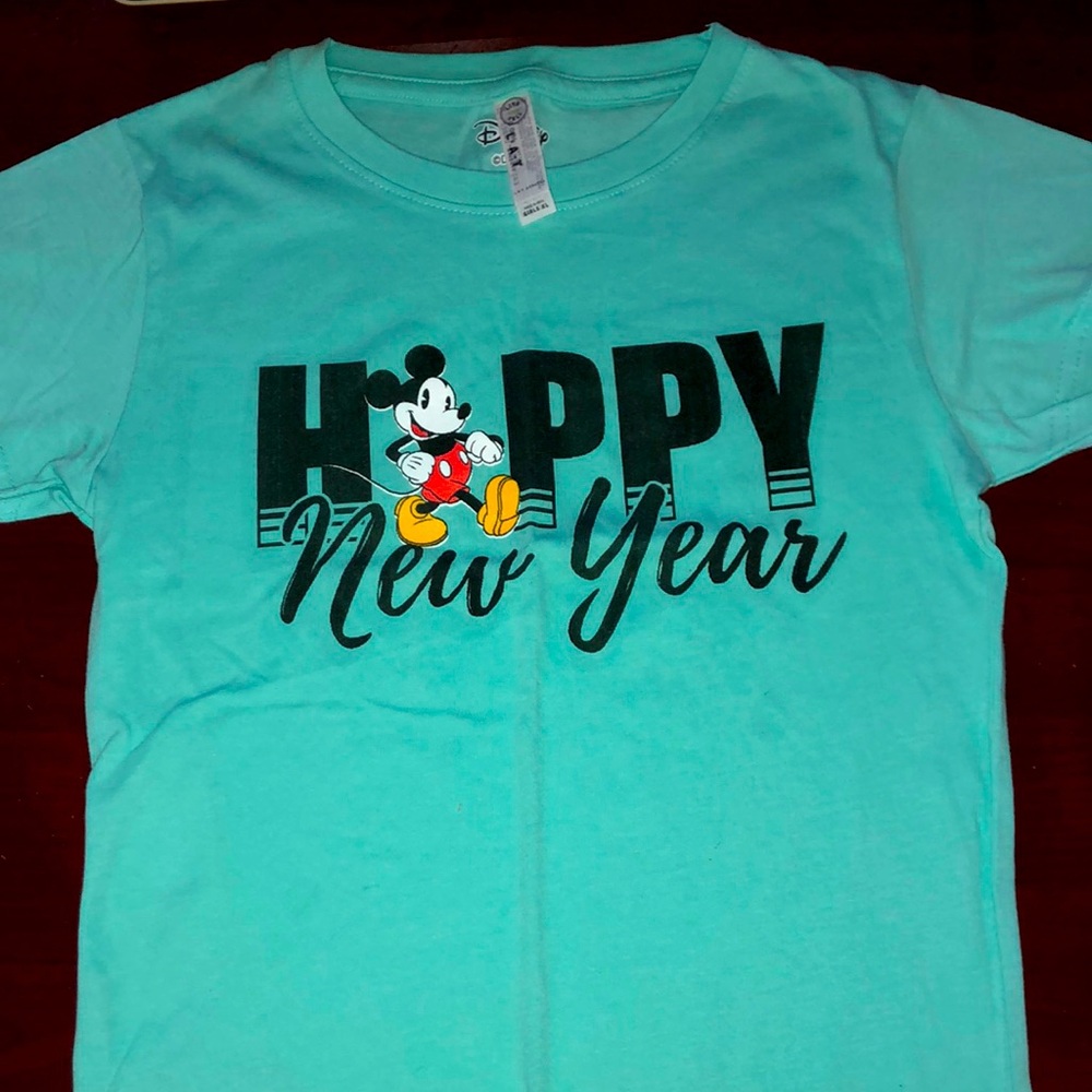Disney Happy New Year girls t-shirt.  Size XL.  NWOT never worn